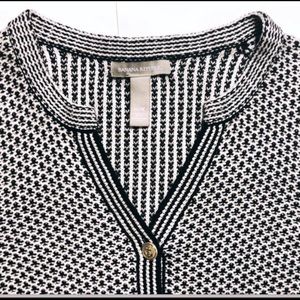 Nautical Chunky Knit Gold Anchor Button Cardigan